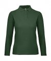 Dames Polo Lange Mouw B&C PWI13 Bottle Green